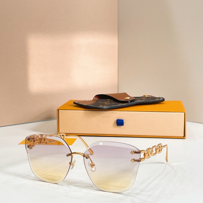 Louis Vuitton Sunglasses Luxury Brand Womens Sunglasses LV Jewel Cat Eye Sunglasses with Original Box Whatsapp 【+1-3239614486】Z2141U