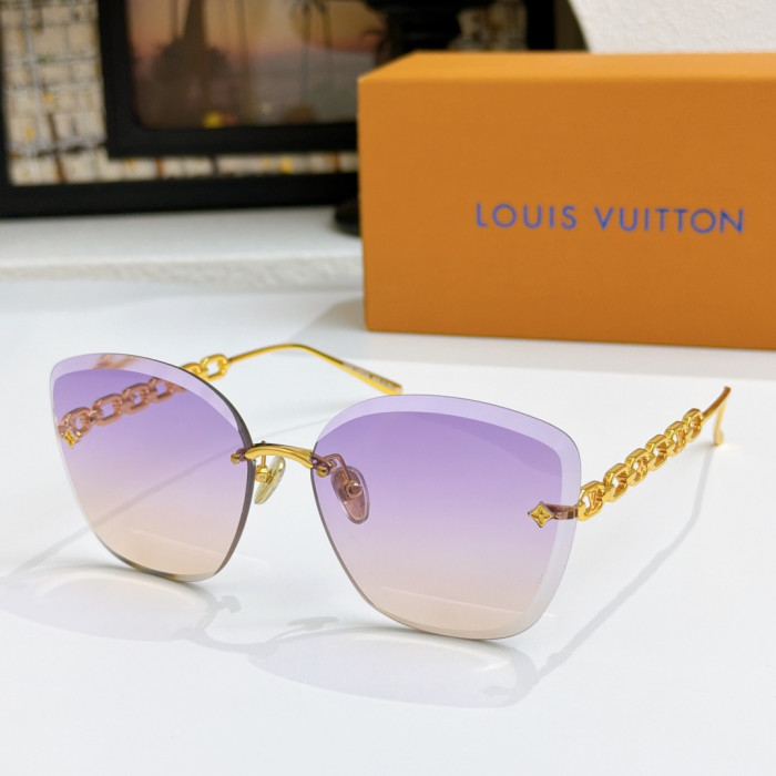 Louis Vuitton Sunglasses Luxury Brand Womens Sunglasses with Original Box Whatsapp 【+1-3239614486】Z2665U