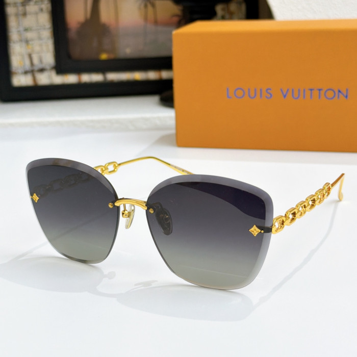 Louis Vuitton Sunglasses Luxury Brand Womens Sunglasses with Original Box Whatsapp 【+1-3239614486】Z2665U