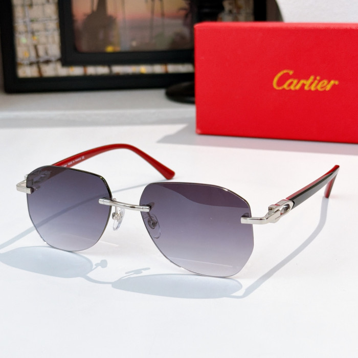 Cartier Sunglasses Luxury Brand Men Womens Sunglasses with Original Box Whatsapp 【+1-3239614486】CT0583S
