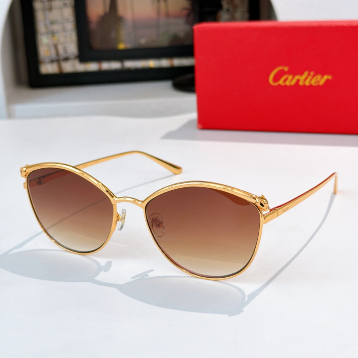 Cartier Sunglasses Luxury Brand Men Womens Sunglasses with Original Box Whatsapp 【+1-3239614486】CT2017S