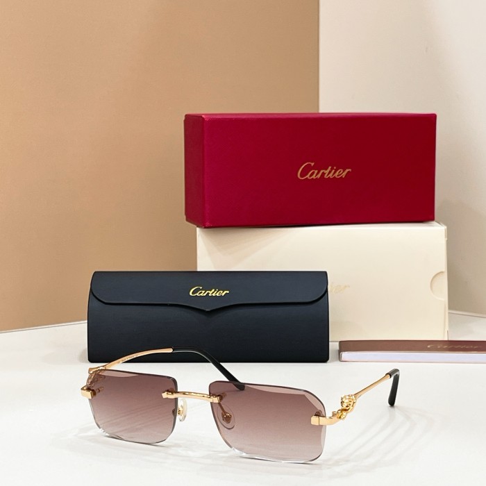 Cartier Sunglasses Luxury Brand Womens Sunglasses with Original Box Whatsapp 【+1-3239614486】CT0281O