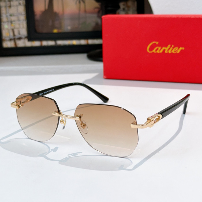 Cartier Sunglasses Luxury Brand Men Womens Sunglasses with Original Box Whatsapp 【+1-3239614486】CT0583S