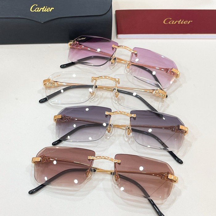 Cartier Sunglasses Luxury Brand Womens Sunglasses with Original Box Whatsapp 【+1-3239614486】CT0281O