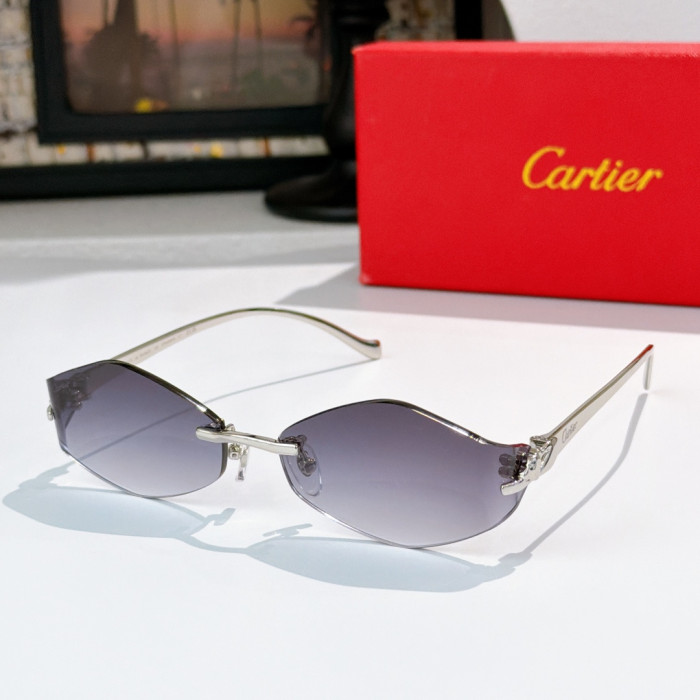 Cartier Sunglasses Luxury Brand Womens Sunglasses with Original Box Whatsapp 【+1-3239614486】CT02041O