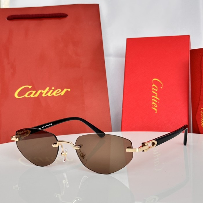 Cartier Sunglasses Luxury Brand Womens Sunglasses with Original Box Whatsapp 【+1-3239614486】CT0580S