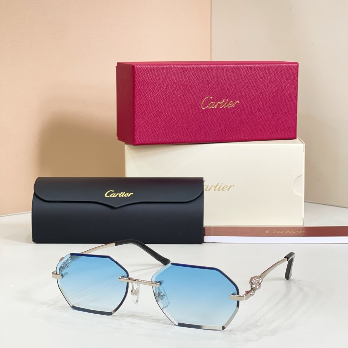 Cartier Sunglasses Luxury Brand Womens Sunglasses with Original Box Whatsapp 【+1-3239614486】CT0828S