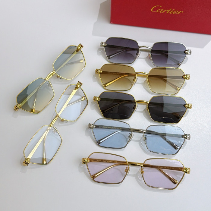 Cartier Sunglasses Luxury Brand Womens Sunglasses with Original Box Whatsapp 【+1-3239614486】CT0496S