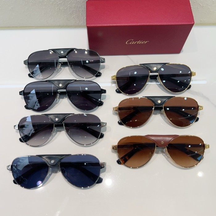 Cartier Sunglasses Luxury Brand Mens Sunglasses with Original Box Whatsapp 【+1-3239614486】CT0418S