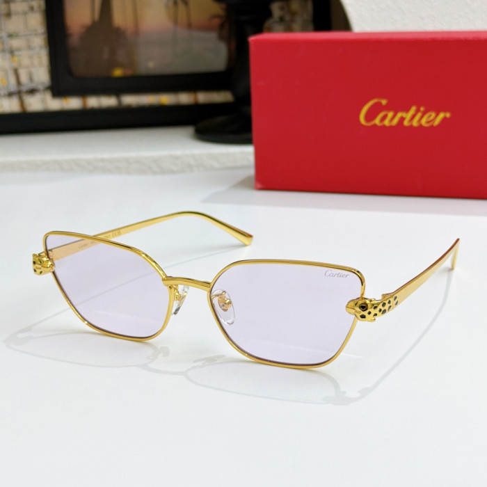 Cartier Sunglasses Luxury Brand Womens Sunglasses with Original Box Whatsapp 【+1-3239614486】CT0495S