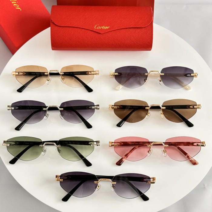Cartier Sunglasses Luxury Brand Womens Sunglasses with Original Box Whatsapp 【+1-3239614486】CT0580S