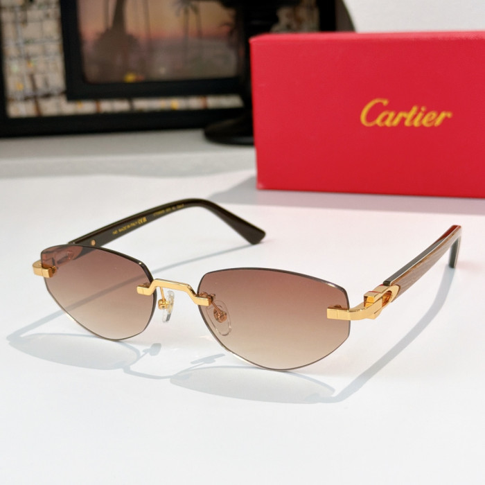 Cartier Sunglasses Luxury Brand Womens Sunglasses with Original Box Whatsapp 【+1-3239614486】CT0580S