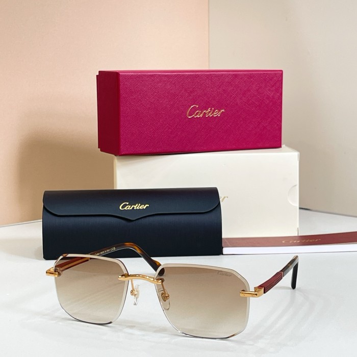 Cartier Sunglasses Luxury Brand Men Womens Sunglasses with Original Box Whatsapp 【+1-3239614486】CT0483S