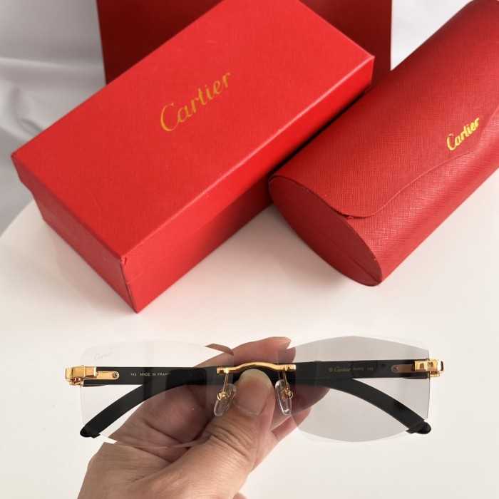 Cartier Sunglasses Luxury Brand Men Womens Sunglasses with Original Box Whatsapp 【+1-3239614486】CT01674O