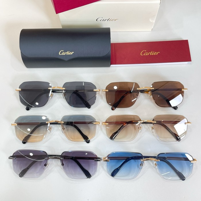 Cartier Sunglasses Luxury Brand Men Womens Sunglasses with Original Box Whatsapp 【+1-3239614486】CT0483S