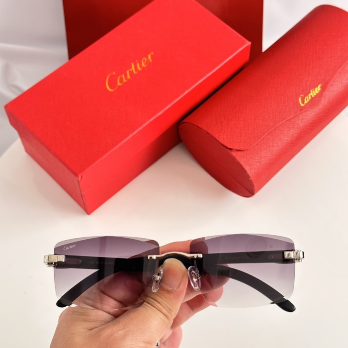 Cartier Sunglasses Luxury Brand Men Womens Sunglasses with Original Box Whatsapp 【+1-3239614486】CT01674O