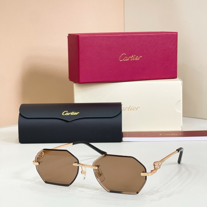 Cartier Sunglasses Luxury Brand Womens Sunglasses with Original Box Whatsapp 【+1-3239614486】CT0828S