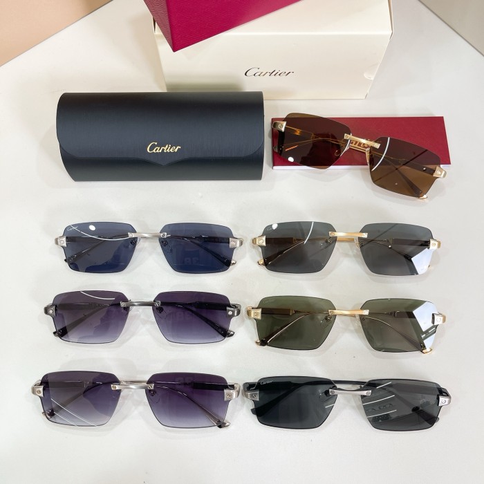 Cartier Sunglasses Luxury Brand Mens Sunglasses with Original Box Whatsapp 【+1-3239614486】CT0652S