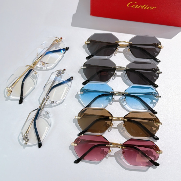 Cartier Sunglasses Luxury Brand Womens Sunglasses with Original Box Whatsapp 【+1-3239614486】CT0828