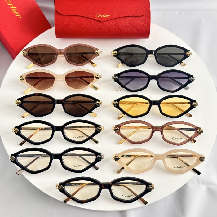 Cartier Sunglasses Luxury Brand Womens Sunglasses with Original Box Whatsapp 【+1-3239614486】CT0712S