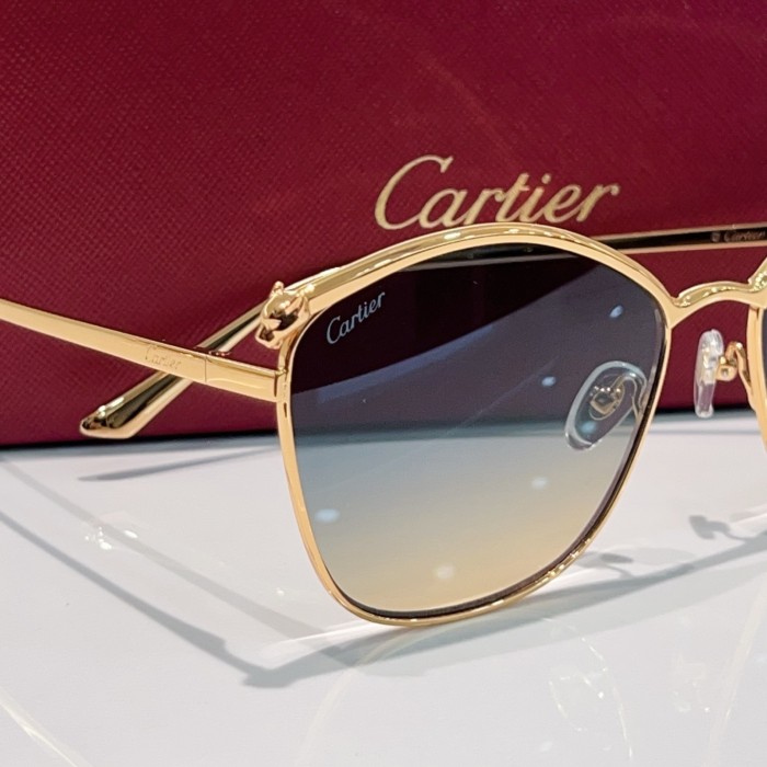 Cartier Sunglasses Luxury Brand Men Womens Sunglasses with Original Box Whatsapp 【+1-3239614486】CT0595S