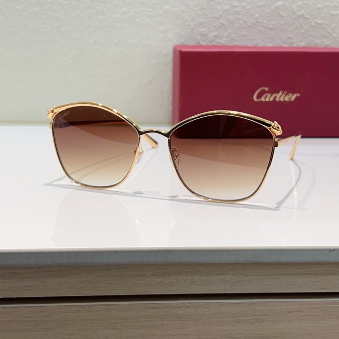 Cartier Sunglasses Luxury Brand Men Womens Sunglasses with Original Box Whatsapp 【+1-3239614486】CT0595S