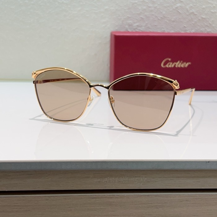 Cartier Sunglasses Luxury Brand Men Womens Sunglasses with Original Box Whatsapp 【+1-3239614486】CT0595S