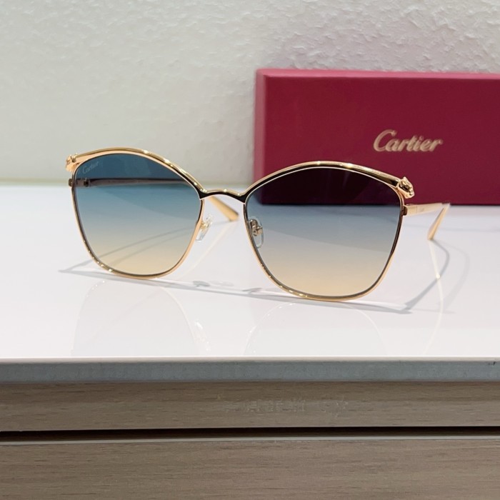 Cartier Sunglasses Luxury Brand Men Womens Sunglasses with Original Box Whatsapp 【+1-3239614486】CT0595S