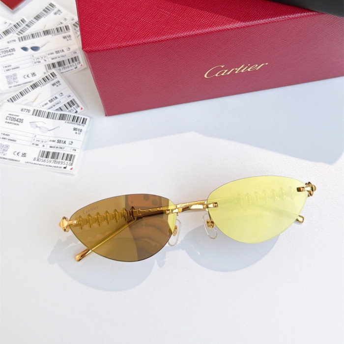 Cartier Sunglasses Luxury Brand Womens Sunglasses with Original Box Whatsapp 【+1-3239614486】CT0543