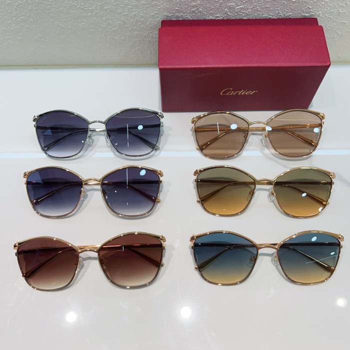 Cartier Sunglasses Luxury Brand Men Womens Sunglasses with Original Box Whatsapp 【+1-3239614486】CT0595S