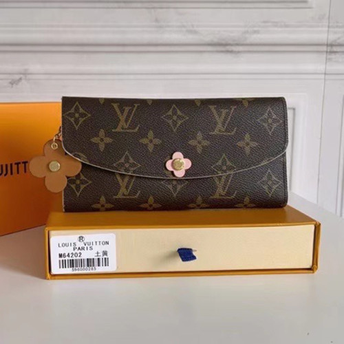 Louis Vuitton Womens Bags Wallets Luxury Brand Fashion Emilie Wallet M62369 with Original Box whatsapp 【+1-3239614486】