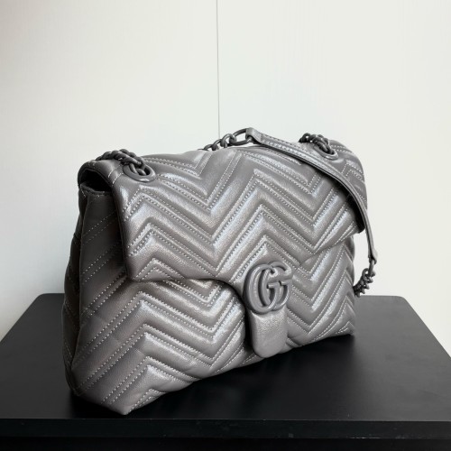 Gucci Womens Bags Shoulder Bag Luxury Brand GG Marmont medium shoulder bag 850676 AAFS1 1000 with Original Box whatsapp 【+1-3239614486】