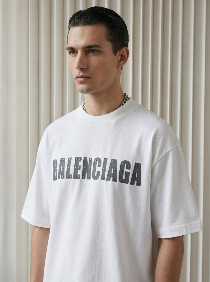 Balenciaga Luxury Brand Women Mens Short Sleeve T-Shirt with Original Box Whatsapp 【+1-3239614486】