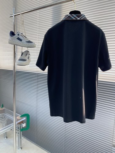 Burberry Luxury Brand Women Mens Short Sleeve T-Shirt Check Collar Cotton Polo Shirt with Original Box Whatsapp 【+1-3239614486】