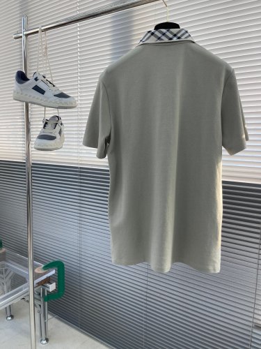 Burberry Luxury Brand Women Mens Short Sleeve T-Shirt Check Collar Cotton Polo Shirt with Original Box Whatsapp 【+1-3239614486】