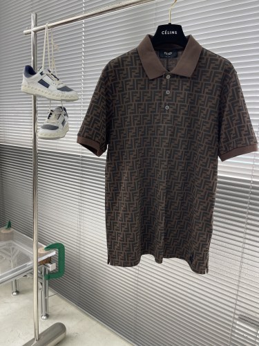 Fendi Luxury Brand Mens Short Sleeve T-Shirt Polo Shirt with Original Box Whatsapp 【+1-3239614486】
