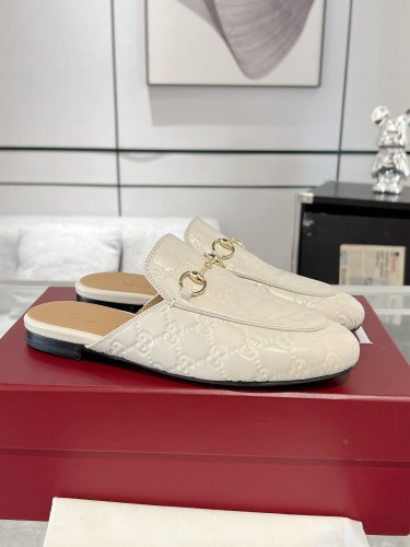 Gucci Womens Shoes Slippers Slides Casual Design Luxury Brand Princetown Horsebit Slippers with Original Box Whatsapp【+1-3239614486】