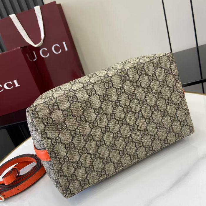 Gucci Womens Bags Shoulder Bag Luxury Brand Ophidia GG Emblem medium bucket bag 815103 FAD6L 9758 whatsapp 【+1-3239614486】