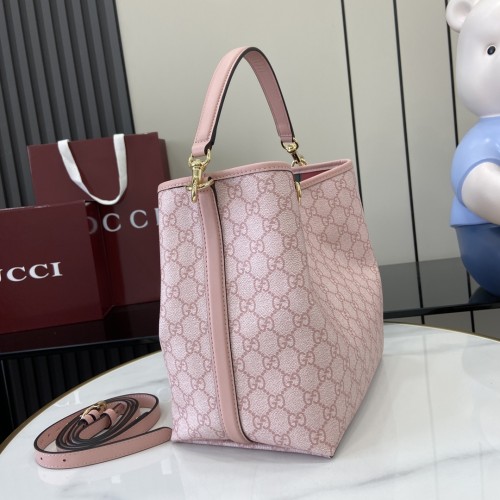 Gucci Womens Bags Shoulder Bag Luxury Brand Ophidia GG Emblem medium bucket bag 815103 FAD6L 9758 whatsapp 【+1-3239614486】