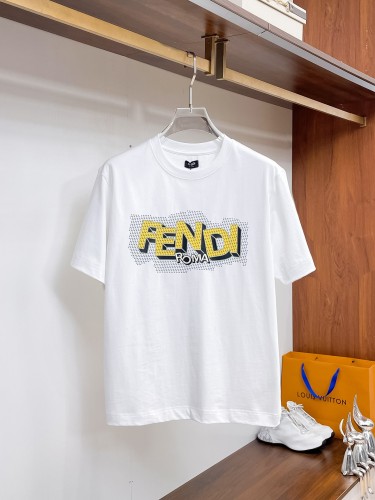 Fendi Luxury Brand Women Mens Short Sleeve T-Shirt with Original Box Whatsapp 【+1-3239614486】