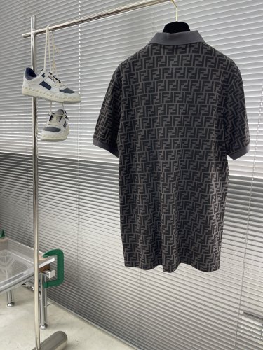 Fendi Luxury Brand Mens Short Sleeve T-Shirt Polo Shirt with Original Box Whatsapp 【+1-3239614486】