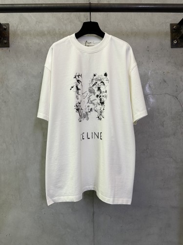 Celine Luxury Brand Women Mens Short Sleeve T-Shirt OVERSIZED T-SHIRT IN COTTON JERSEY with Original Box Whatsapp 【+1-3239614486】