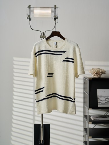 Loewe Luxury Brand Men Womens Short Sleeve T-Shirt Mens Oversized fit T-shirt in wool H526Y22XD8 Whatsapp 【+1-3239614486】