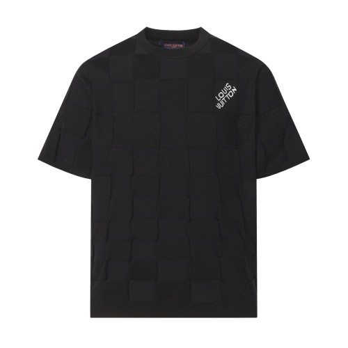 Louis Vuitton Luxury Brand Womens Men Short Sleeve T-Shirt Knit Top Quality Whatsapp 【+1-3239614486】