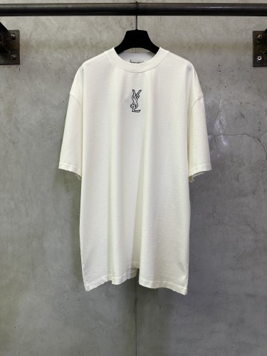Saint Laurent YSL Luxury Brand Men Womens Short Sleeve T-Shirt Whatsapp 【+1-3239614486】