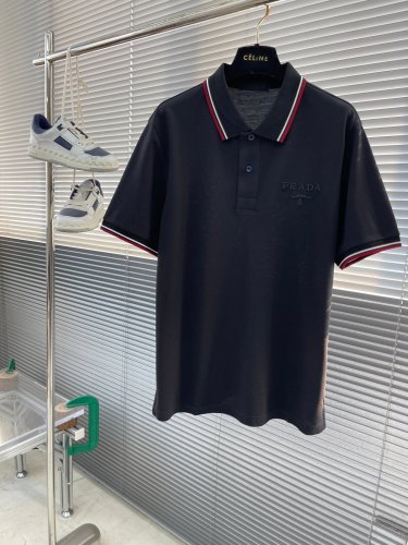 Prada Luxury Brand Mens Short Sleeve T-Shirt Polo Shirt with Original Box Whatsapp 【+1-3239614486】