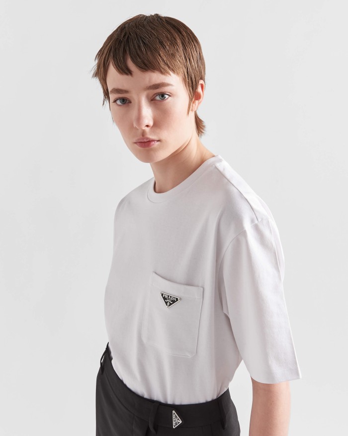 Prada Luxury Brand Men Womens Short Sleeve T-Shirt with Original Box Whatsapp 【+1-3239614486】