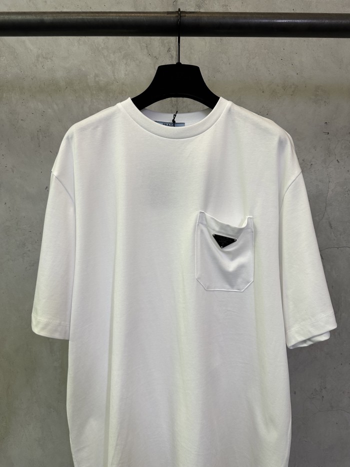 Prada Luxury Brand Men Womens Short Sleeve T-Shirt with Original Box Whatsapp 【+1-3239614486】