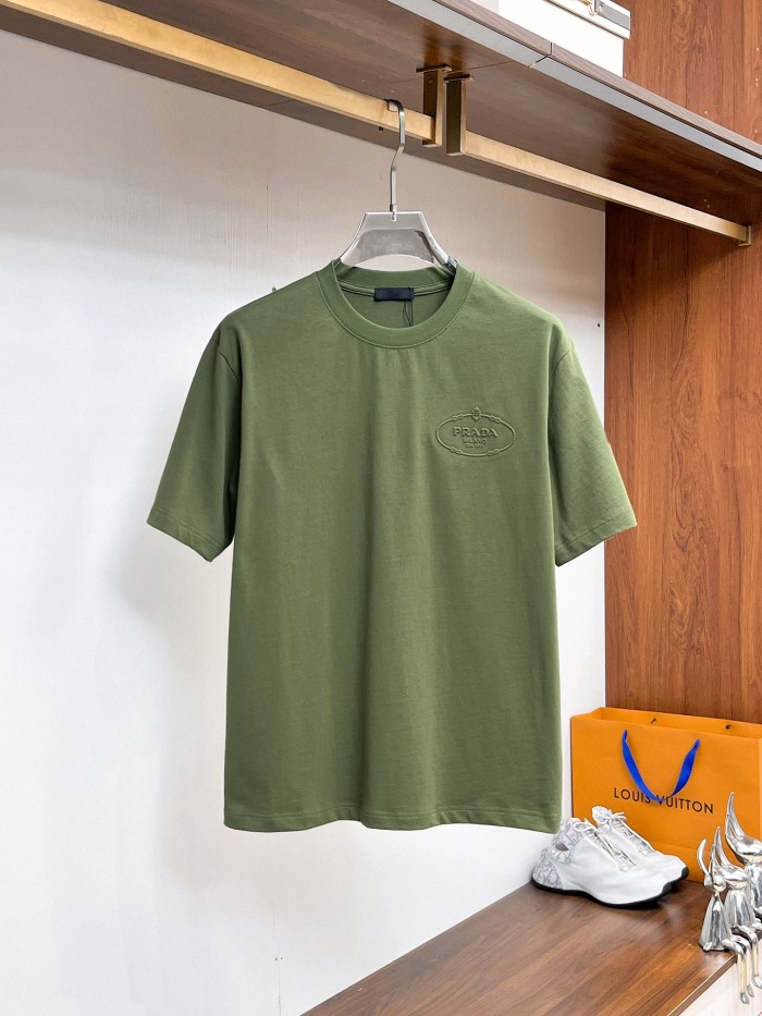 Prada Luxury Brand Men Womens Short Sleeve T-Shirt with Original Box Whatsapp 【+1-3239614486】