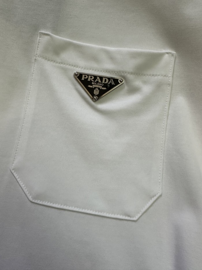 Prada Luxury Brand Men Womens Short Sleeve T-Shirt with Original Box Whatsapp 【+1-3239614486】